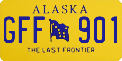 AK license plate GFF901