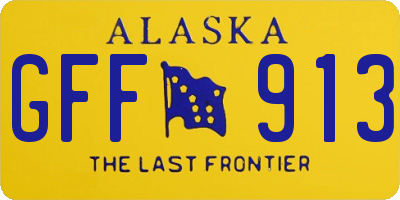 AK license plate GFF913