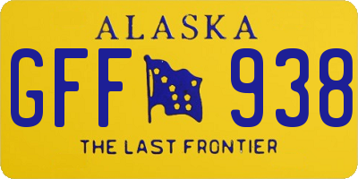 AK license plate GFF938
