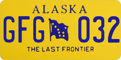 AK license plate GFG032