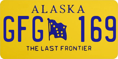 AK license plate GFG169