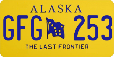 AK license plate GFG253
