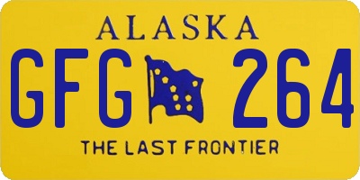 AK license plate GFG264