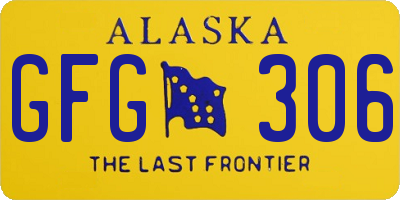 AK license plate GFG306