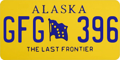 AK license plate GFG396