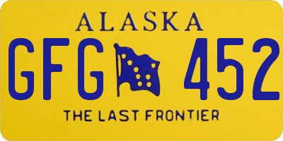 AK license plate GFG452