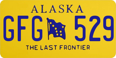 AK license plate GFG529