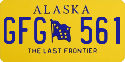 AK license plate GFG561