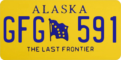 AK license plate GFG591