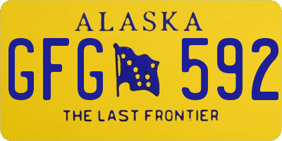 AK license plate GFG592