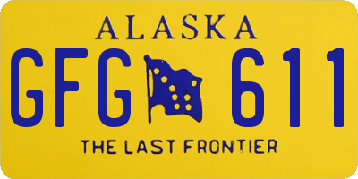AK license plate GFG611