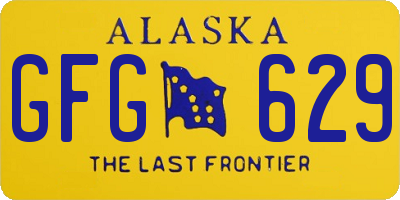 AK license plate GFG629