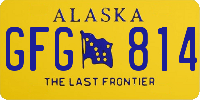 AK license plate GFG814