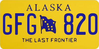 AK license plate GFG820