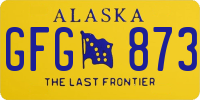 AK license plate GFG873