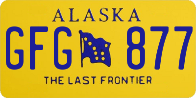 AK license plate GFG877