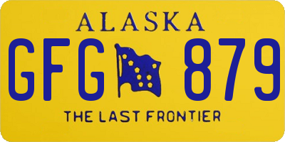 AK license plate GFG879