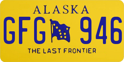 AK license plate GFG946