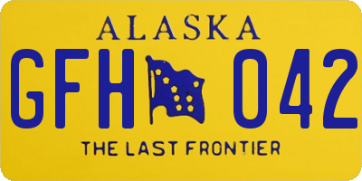 AK license plate GFH042