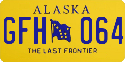 AK license plate GFH064