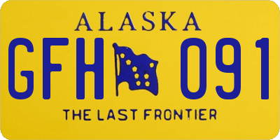 AK license plate GFH091