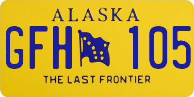 AK license plate GFH105