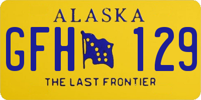 AK license plate GFH129