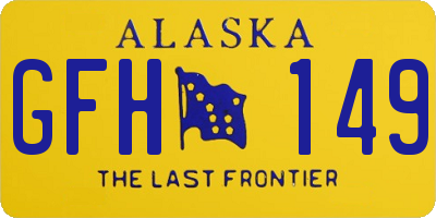 AK license plate GFH149