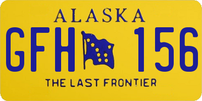 AK license plate GFH156
