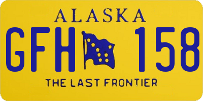 AK license plate GFH158