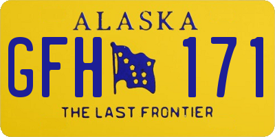 AK license plate GFH171