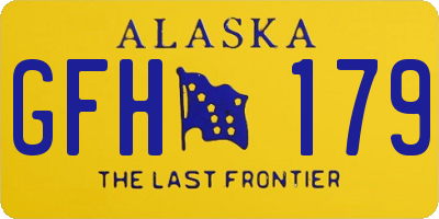 AK license plate GFH179