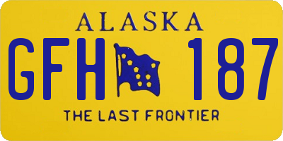 AK license plate GFH187