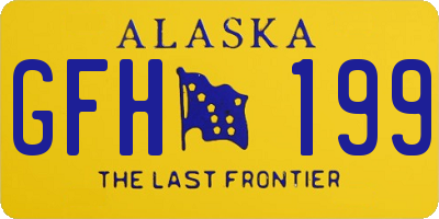 AK license plate GFH199
