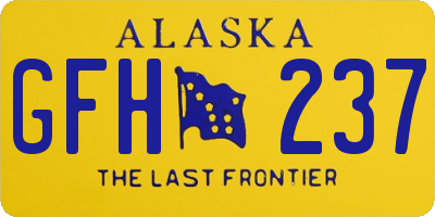 AK license plate GFH237