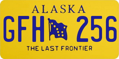 AK license plate GFH256
