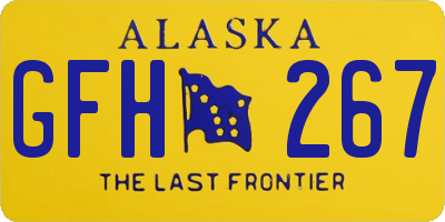 AK license plate GFH267