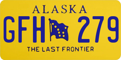 AK license plate GFH279
