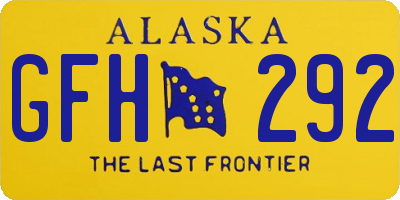 AK license plate GFH292