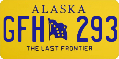 AK license plate GFH293