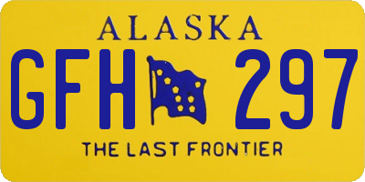 AK license plate GFH297