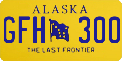 AK license plate GFH300