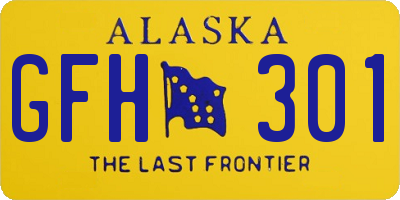 AK license plate GFH301