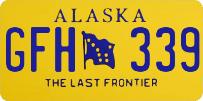 AK license plate GFH339