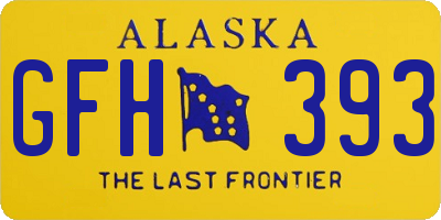 AK license plate GFH393