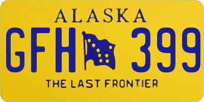 AK license plate GFH399
