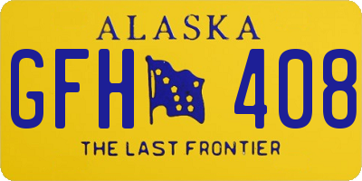 AK license plate GFH408