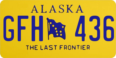 AK license plate GFH436