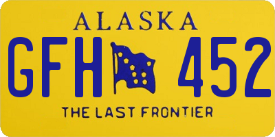 AK license plate GFH452