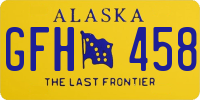 AK license plate GFH458